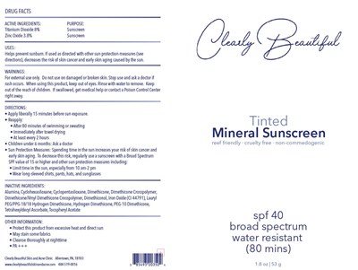 Package Label (Clearly 203)